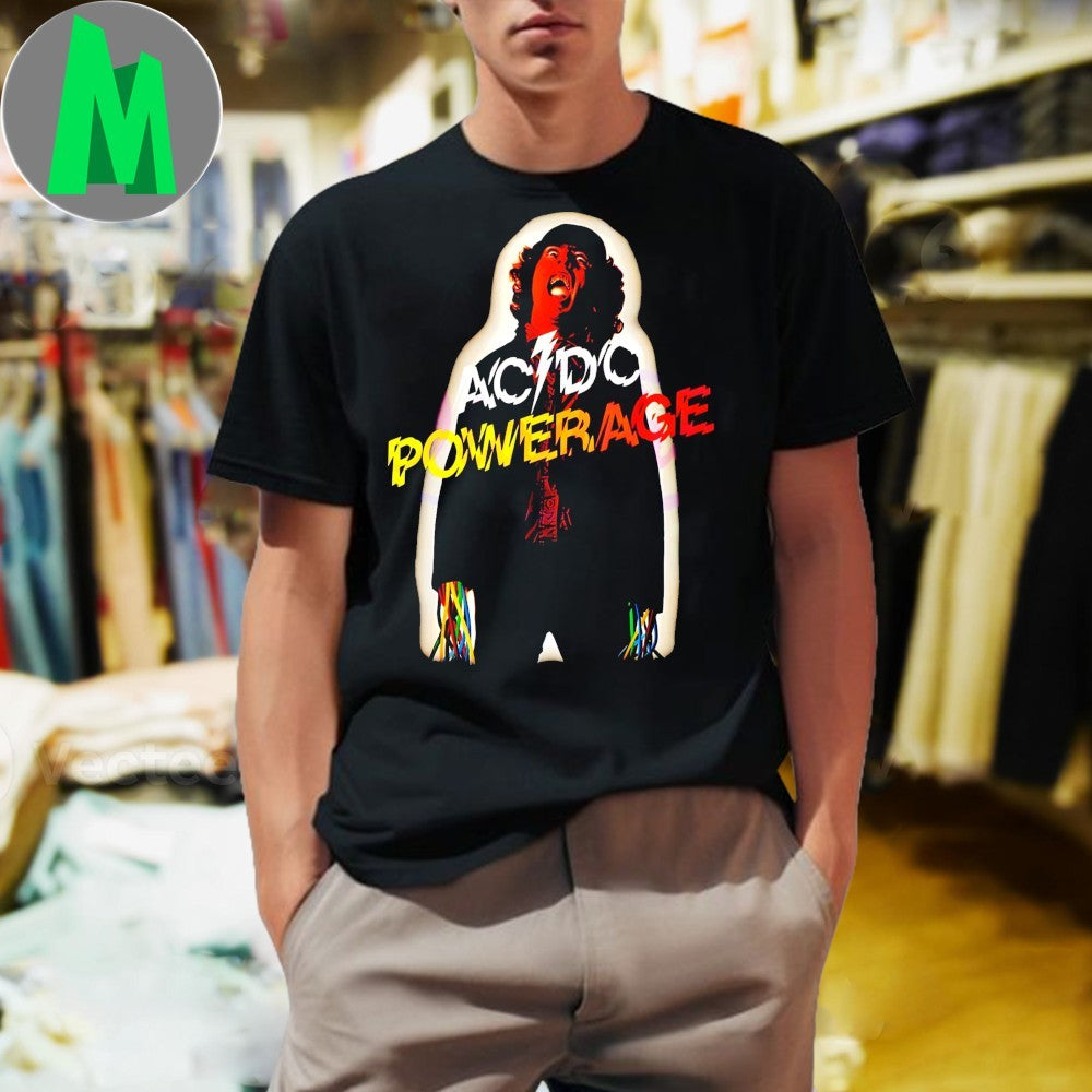 Ac Dc Powerage Rock Album Cover Shirt