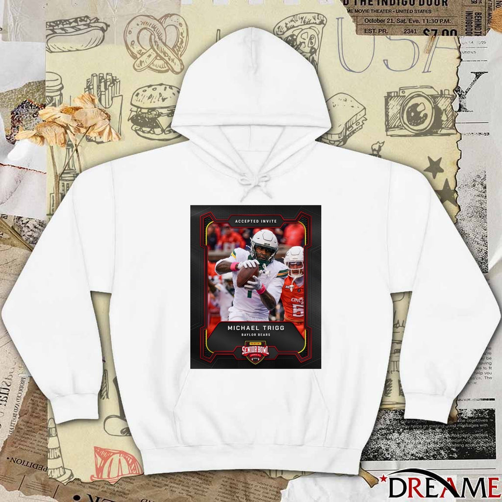 Accepted Invite Michael Trigg Baylor Bears 2026 Panini Senior Bowl in Mobile, Alabama Poster shirt