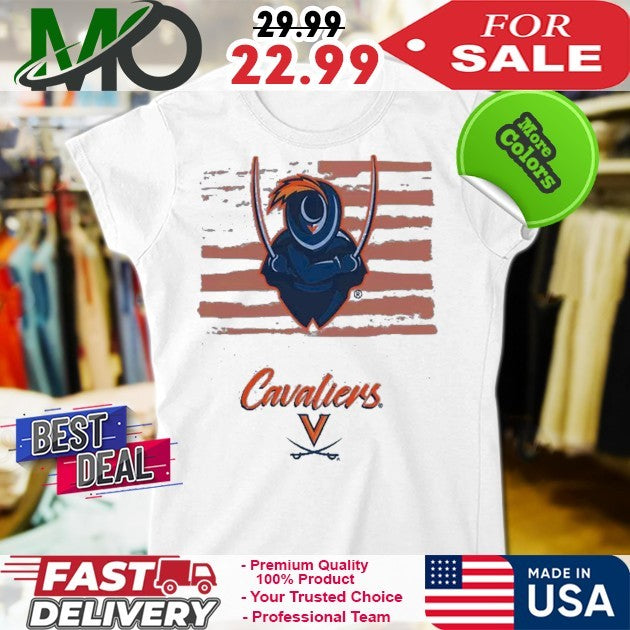 Adult Virginia Cavaliers Americana Flag Shirt