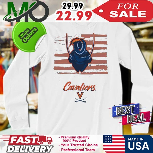 Adult Virginia Cavaliers Americana Flag Shirt