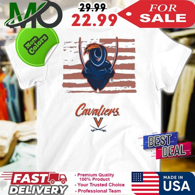 Adult Virginia Cavaliers Americana Flag Shirt