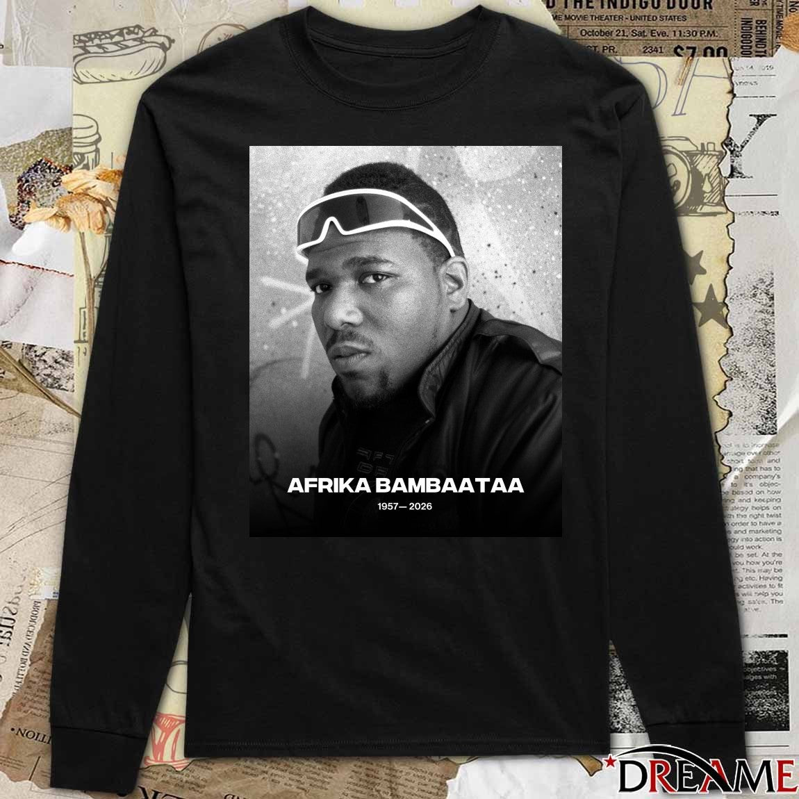Afrika Bambaataa 1957-2026 Complex Music t-shirt