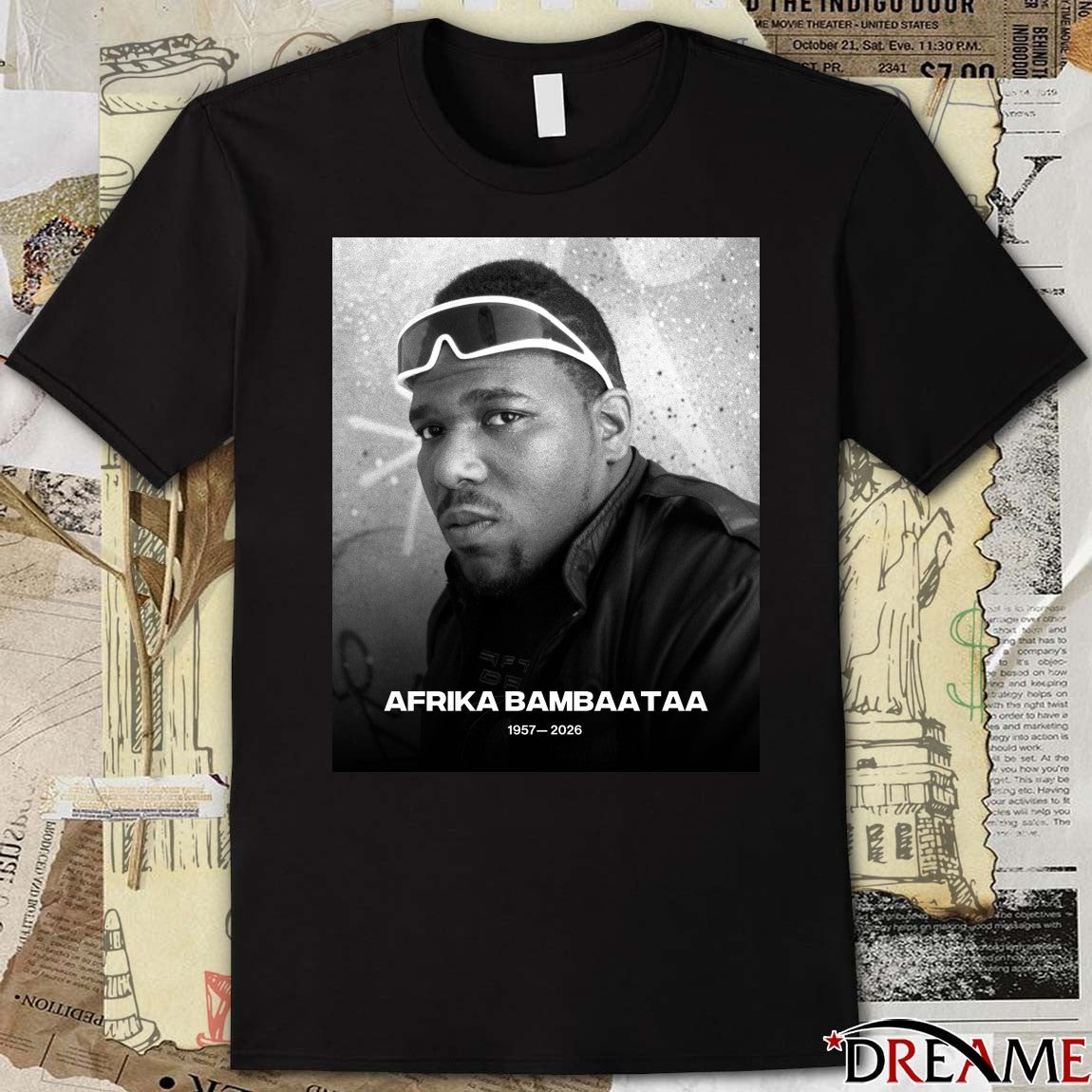 Afrika Bambaataa 1957-2026 Complex Music t-shirt