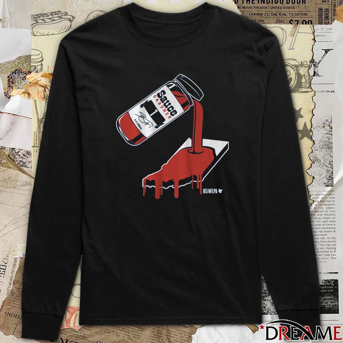 Ahmad Sauce Gardner Indy Sauce Bottle Indianapolis Colts Signature t-shirt