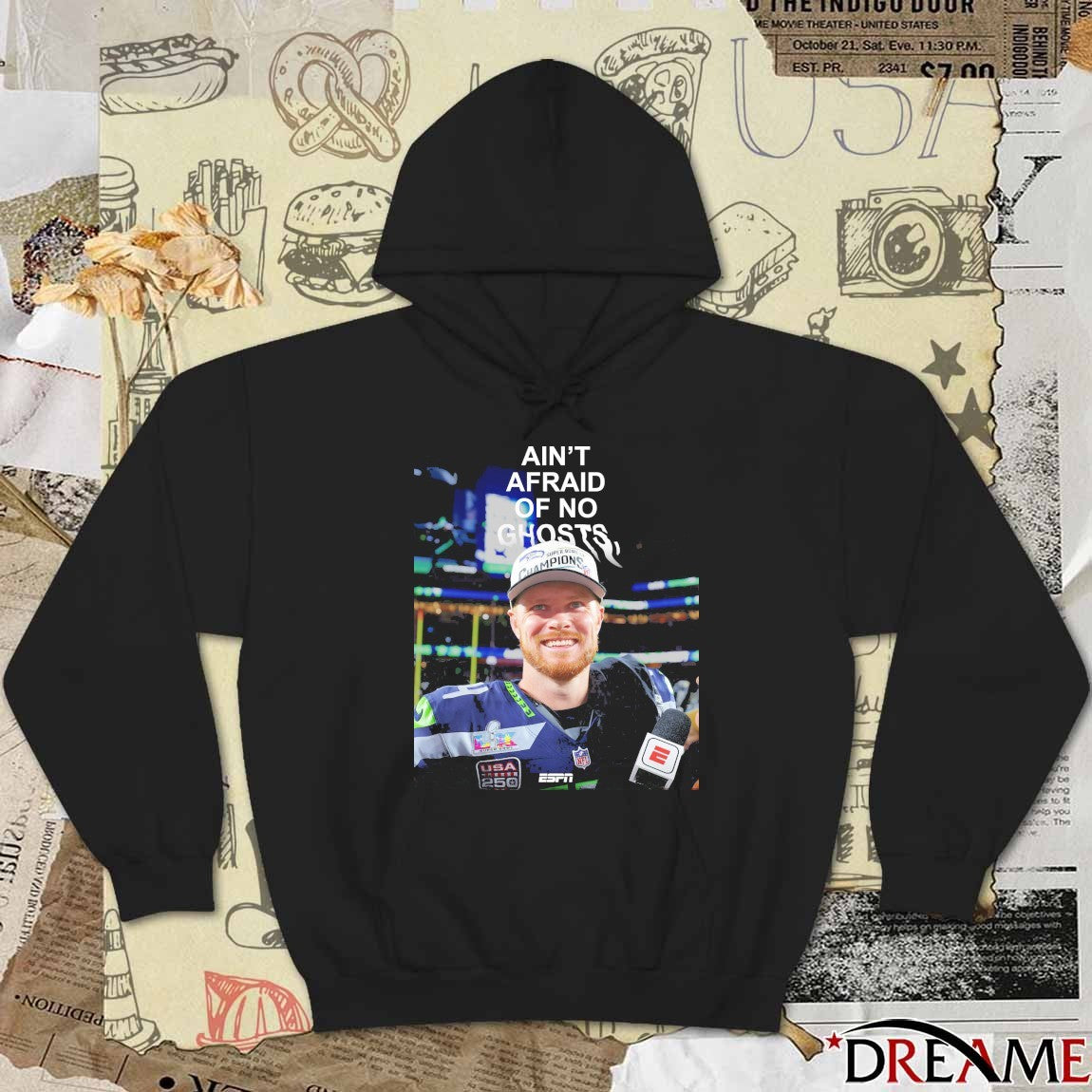 Ain’t Afraid Of No Ghosts Sam Darnold and Seahawks t-shirt