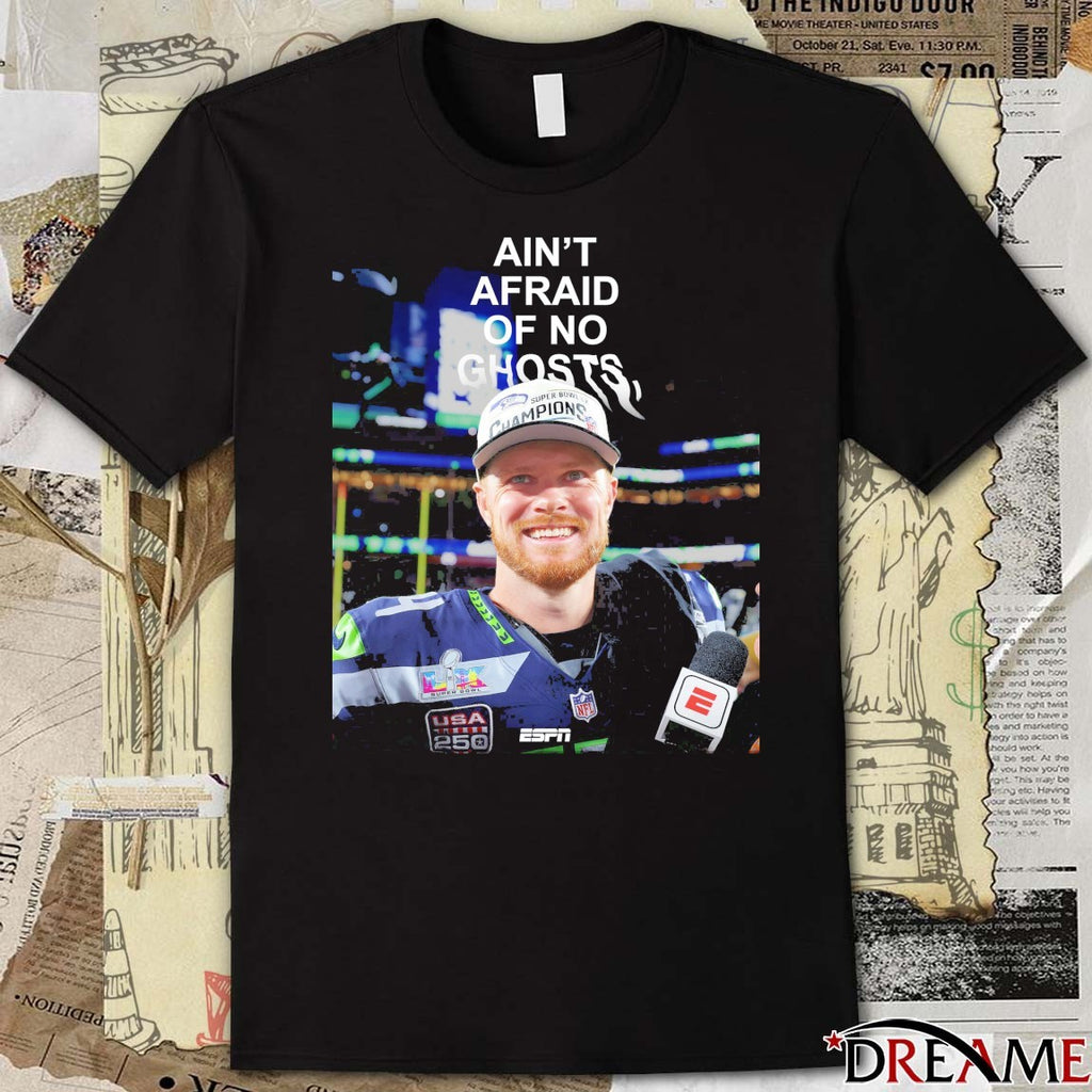 Ain’t Afraid Of No Ghosts Sam Darnold and Seahawks t-shirt