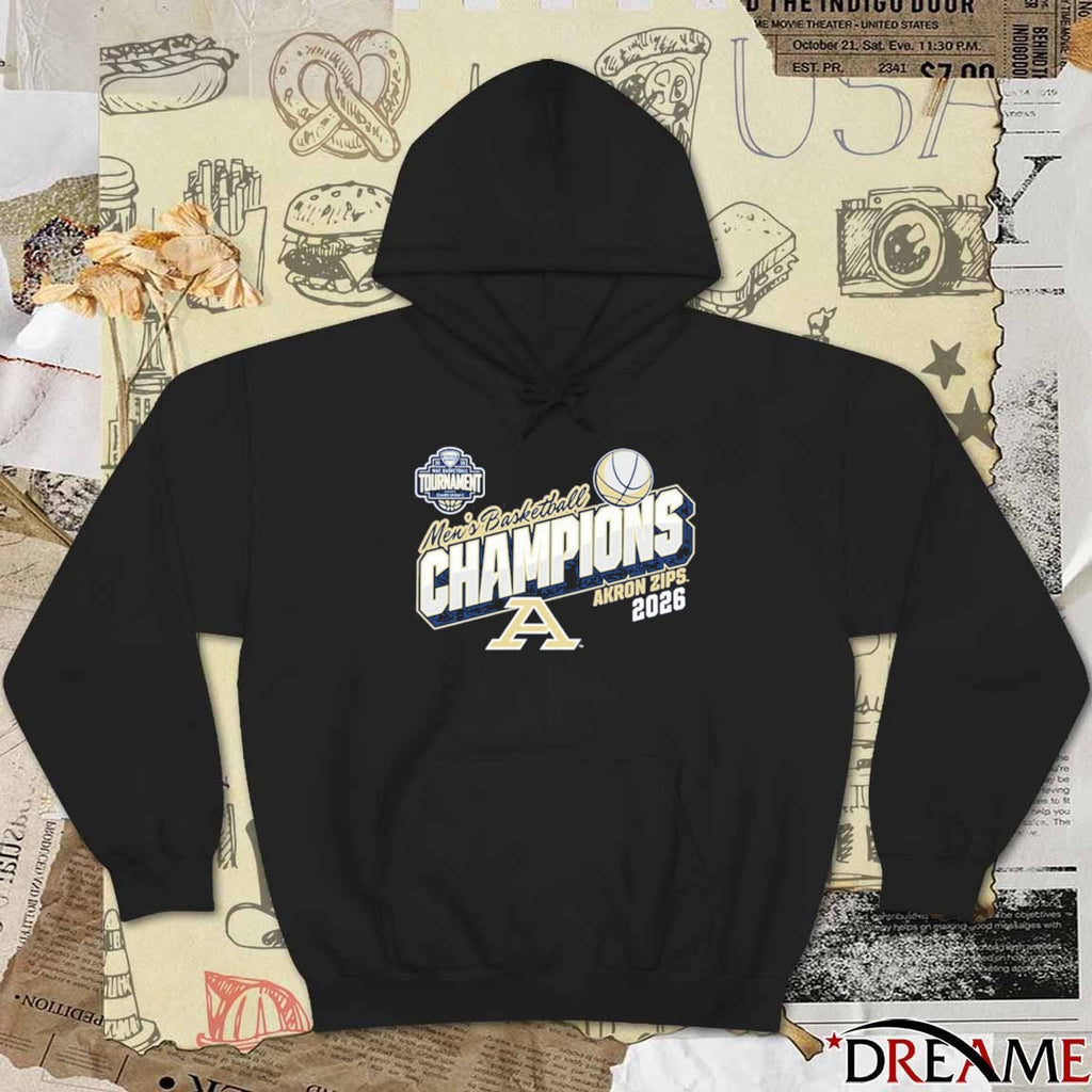 Akron Zips 2026 MAC Men’s Basketball Tournament Champions Locker Room t-shirt