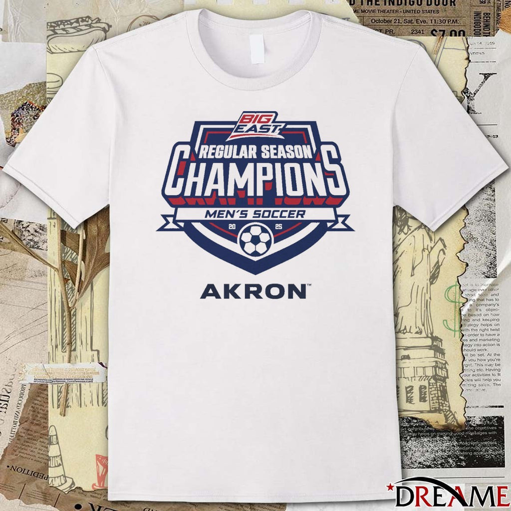 Akron Zips Men’s Soccer 2025 Big East Regular Season Champions t-shirt