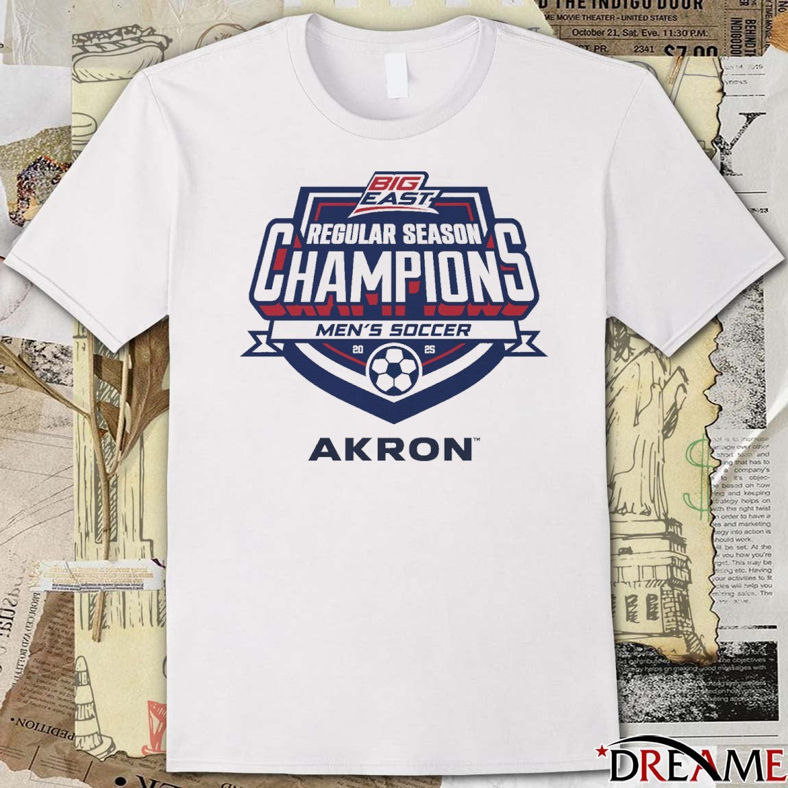 Akron Zips Men’s Soccer 2025 Big East Regular Season Champions t-shirt
