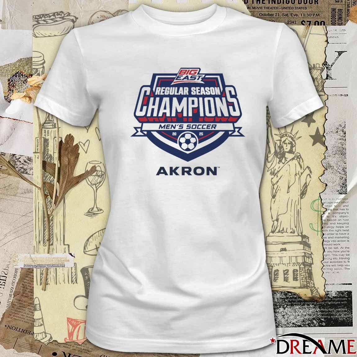 Akron Zips Men’s Soccer 2025 Big East Regular Season Champions t-shirt