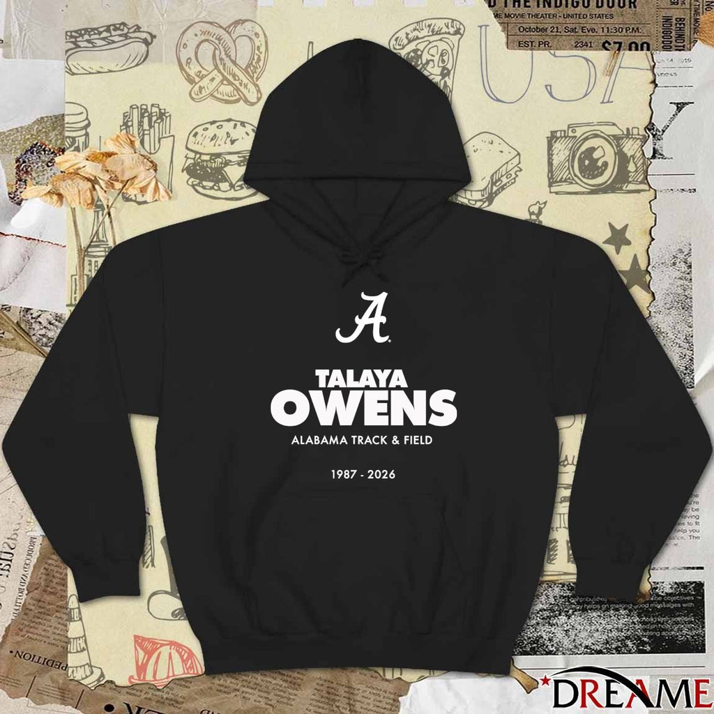 Alabama Track And Field Talaya Owens 1987-2026 t-shirt
