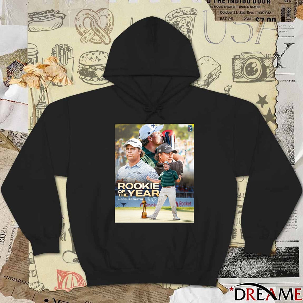 Aldrich Potgieter 2025 PGA Tour Rookie of the Year Signature Poster t-shirt