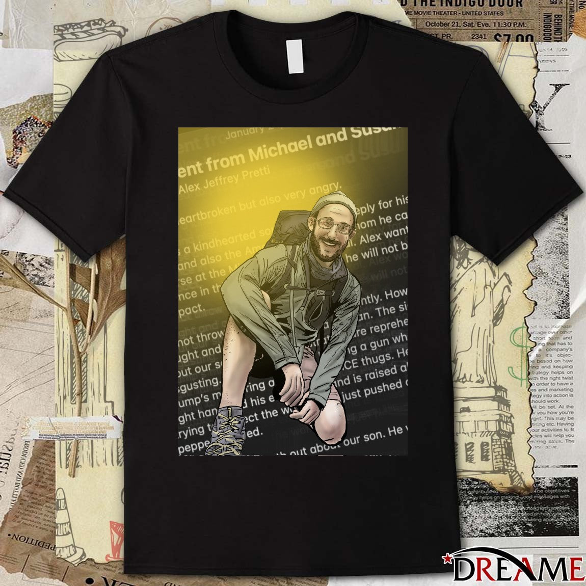 Alex Jeffrey Pretti University Of Minnesota Graduate, Nurse Employed At The Us Dept. Of Veterans Affairs Poster t-shirt