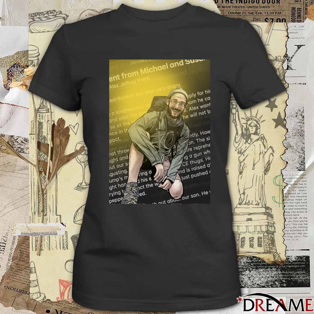 Alex Jeffrey Pretti University Of Minnesota Graduate, Nurse Employed At The Us Dept. Of Veterans Affairs Poster t-shirt