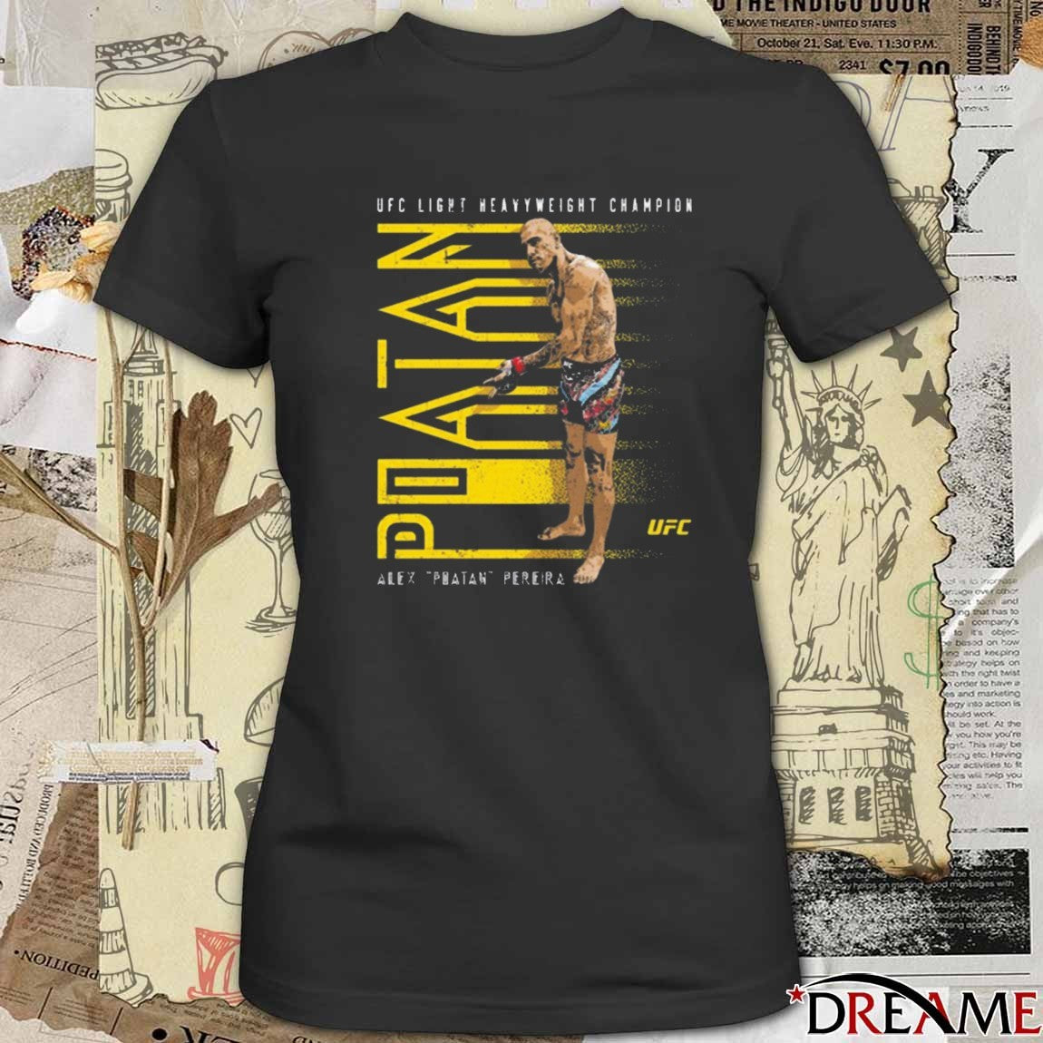 Alex Poatan Pereira UFC Light Heavyweight Champion 2025 Graphic t-shirt