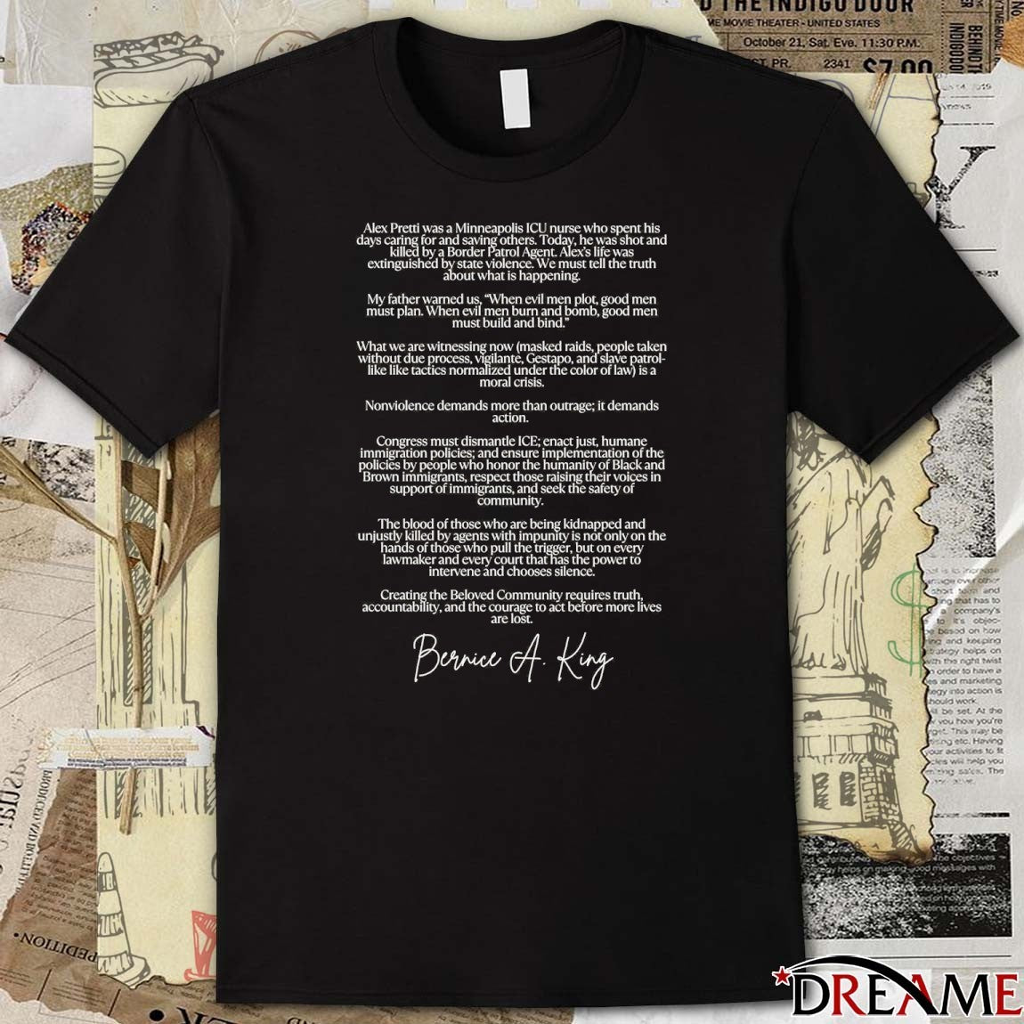 Alex Pretti Was A Minneapolis Icu Nurse Who Spent His Days Caring For And Saving Others t-shirt