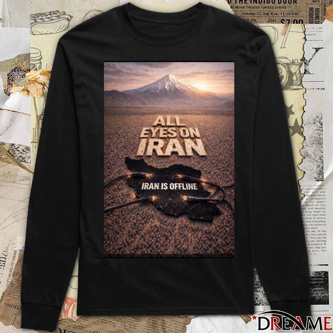 All Eyes On Iran Iran Is Offline – Iran Revolution 2026 Digital Black out Iran t-shirt