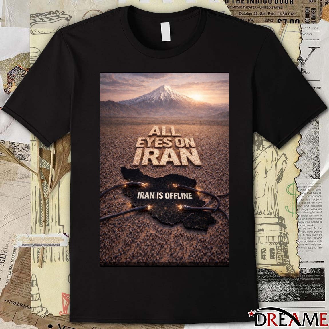 All Eyes On Iran Iran Is Offline – Iran Revolution 2026 Digital Black out Iran t-shirt