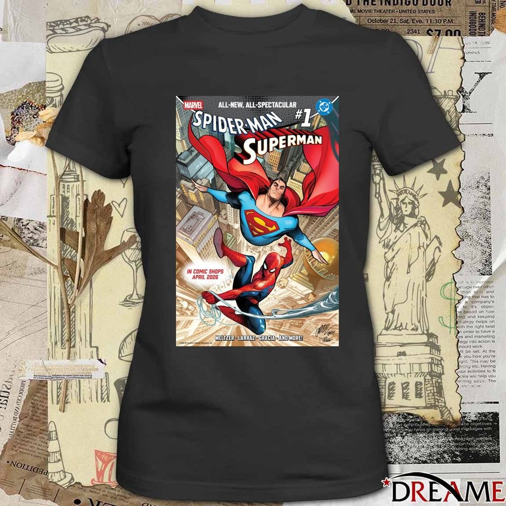 All-New All-Spectacular Spider-Man Superman In Comic Shops April 2026 Poster t-shirt