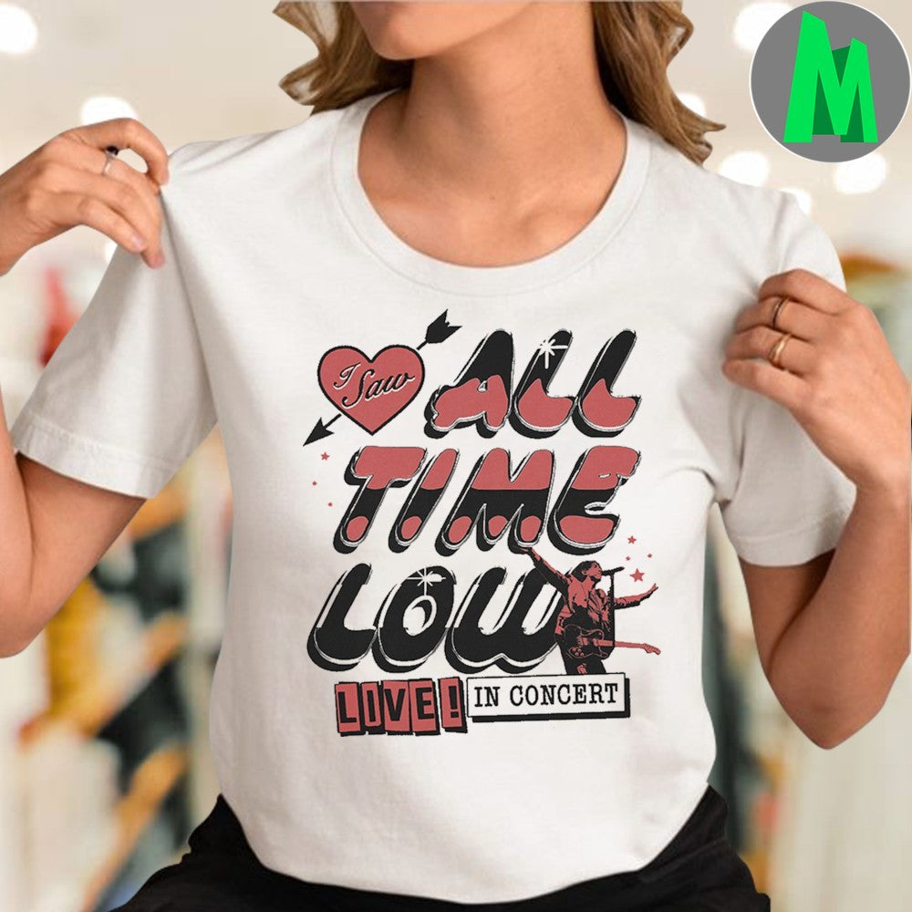 All Time Low Live In Concert Band Graphic T-Shirt