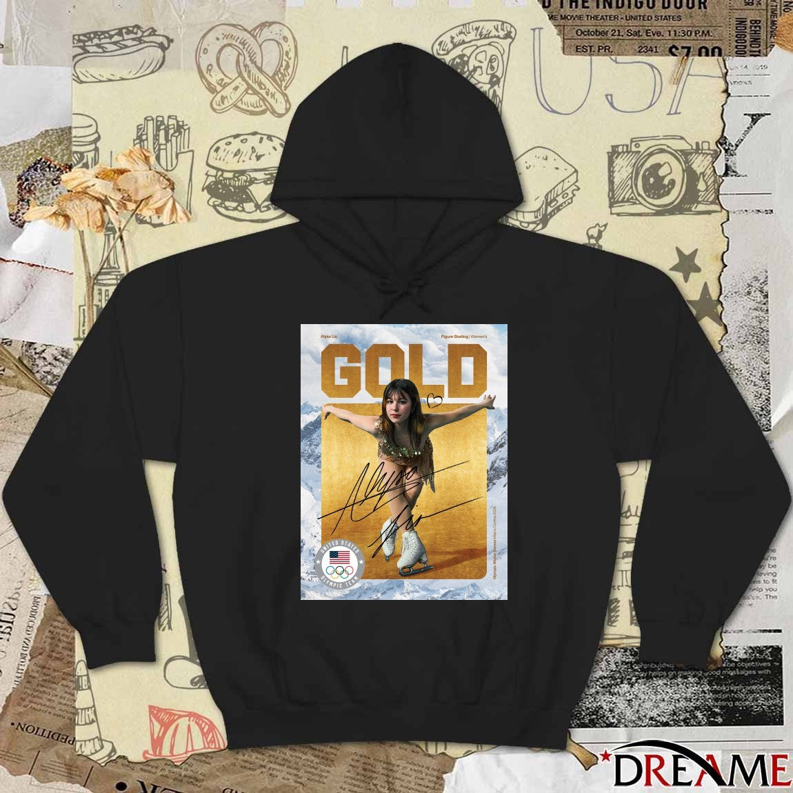 Alysa Liu Figure Skating Women’s GOLD Medal Signature 2026 Olympic Milano Cortina t-shirt