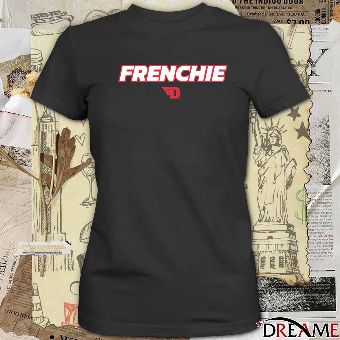 Amael L’Etang Frenchie Dayton Flyers Men’s Basketball t-shirt