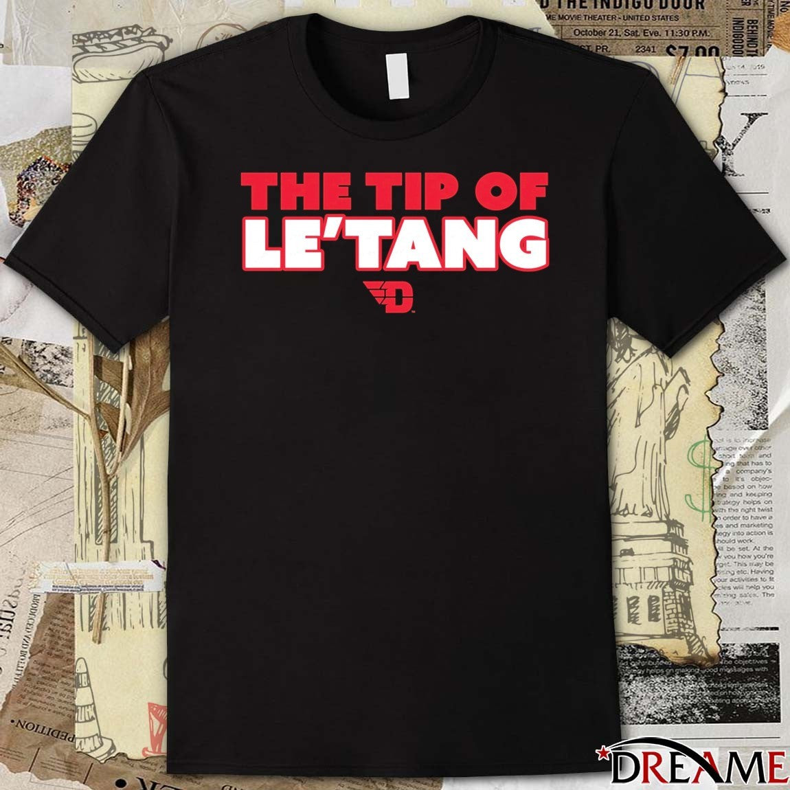 Amael L’Etang The Tip of Le’Tang Dayton Flyers Men’s Basketball t-shirt