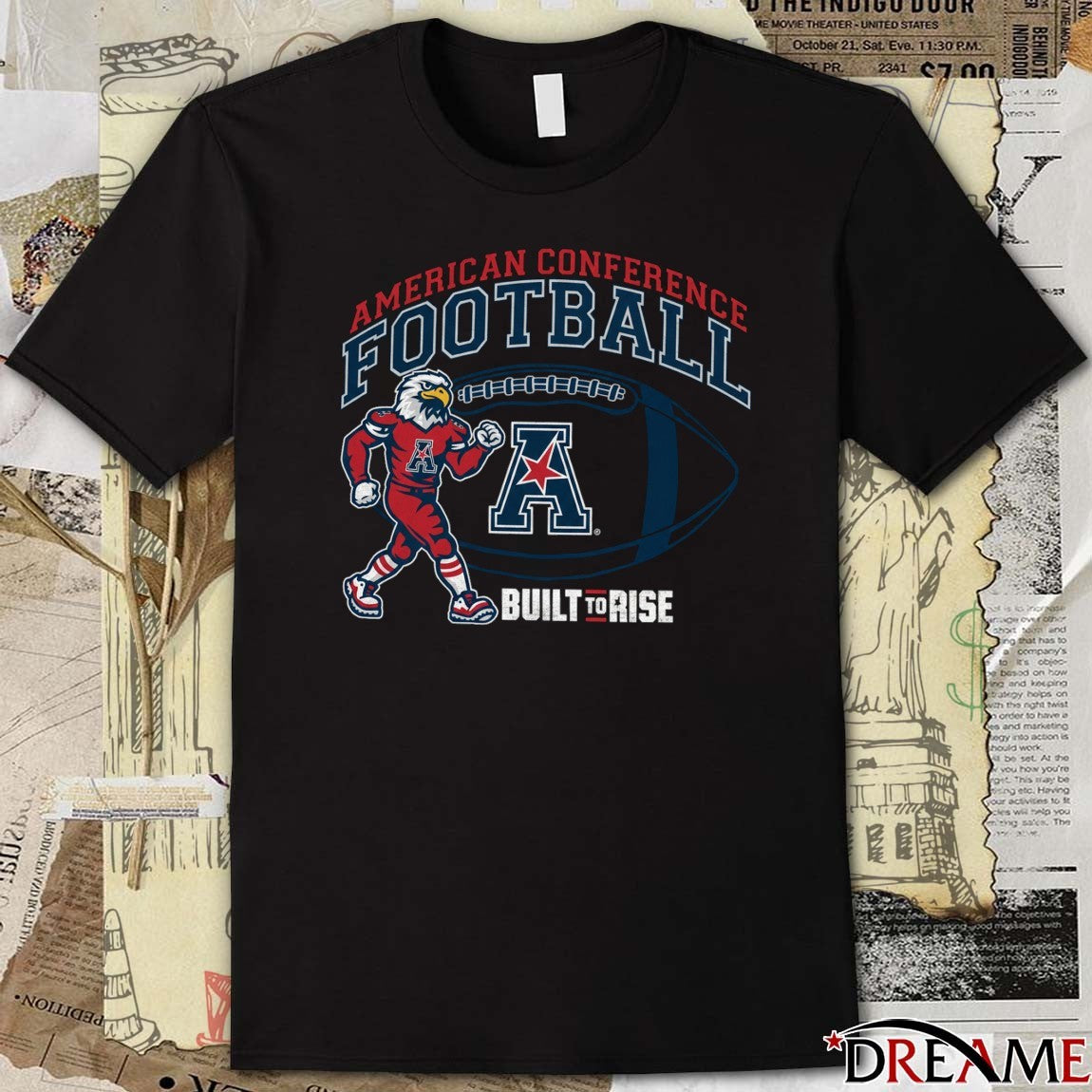 American Conference Football Championship – Champion Built To Rise Mascots t-shirt
