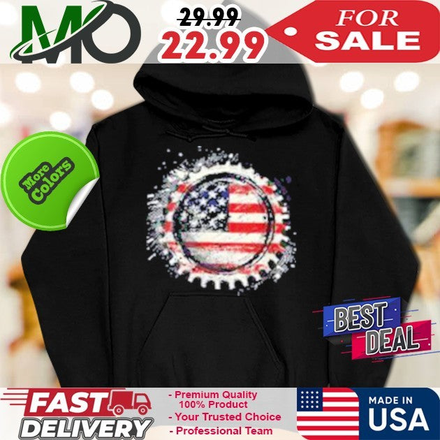 American Flag Bottle Cap Shirt