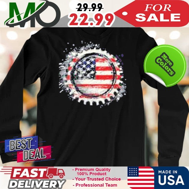 American Flag Bottle Cap Shirt