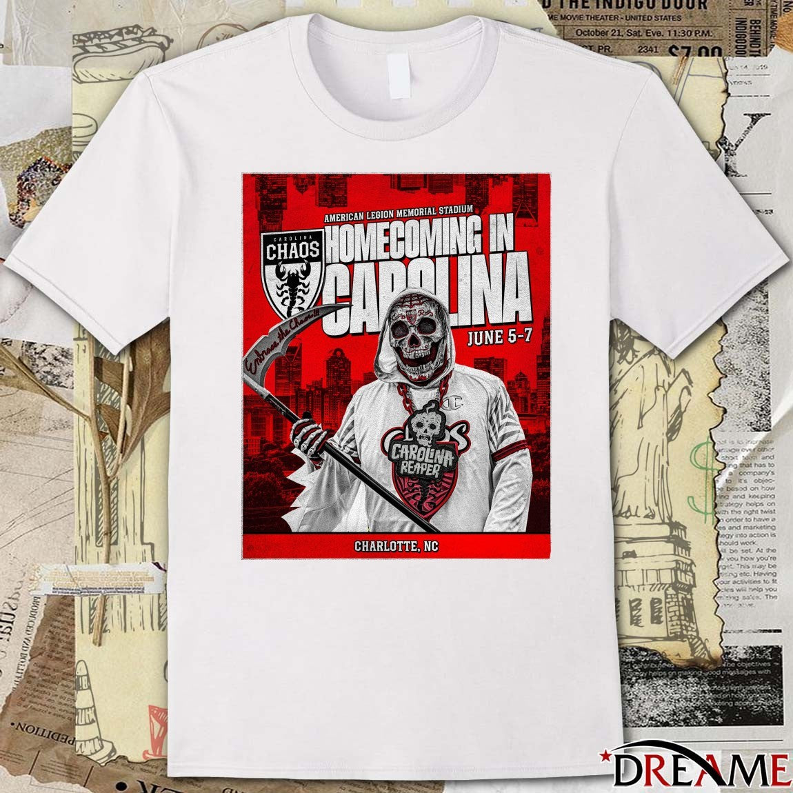 American Legion Memorial Stadium Homecoming In Carolina June 5-7 2026 Charlotte NC Poster t-shirt