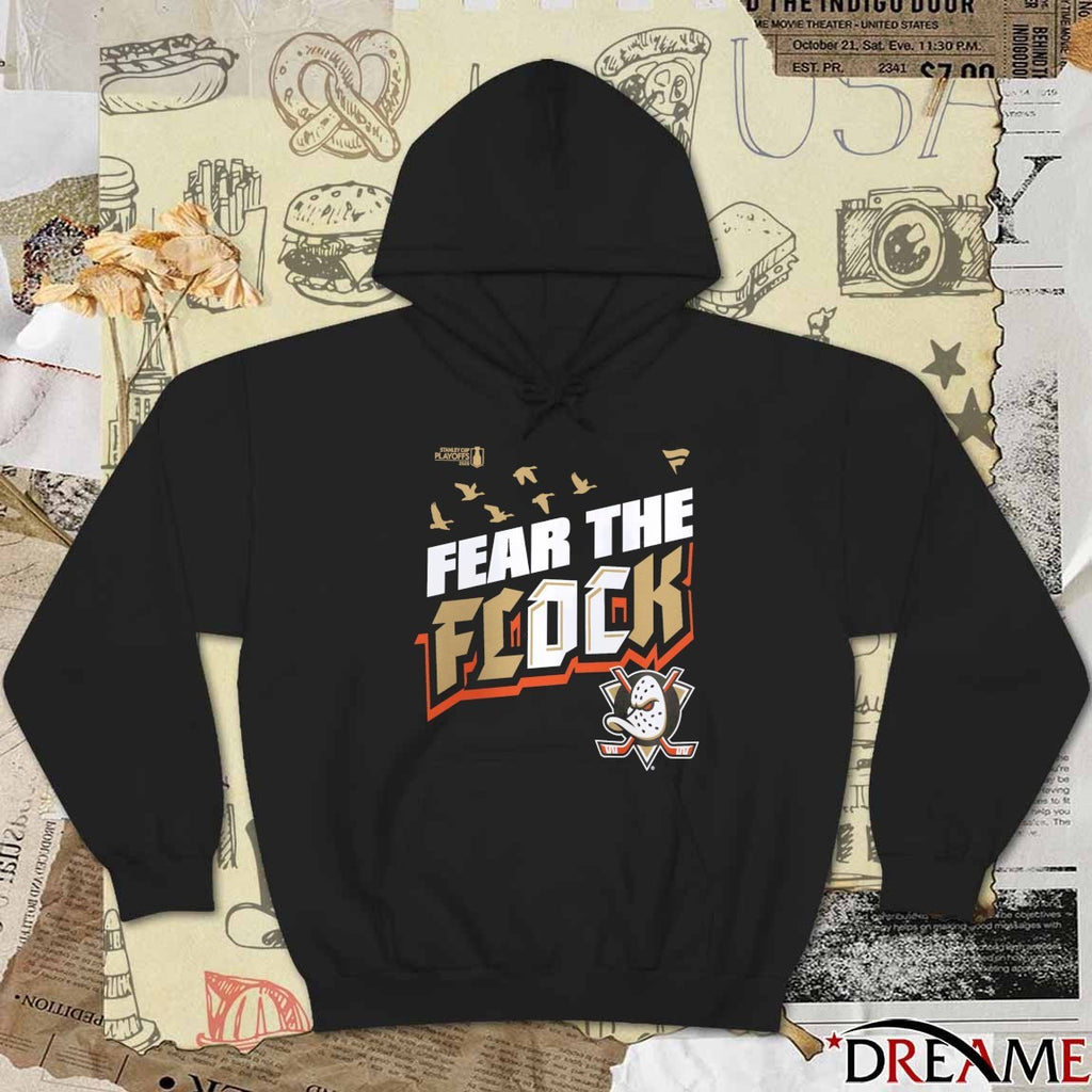 Anaheim Ducks Fear The Flock 2026 Stanley Cup Playoffs Hometown Slogan t-shirt