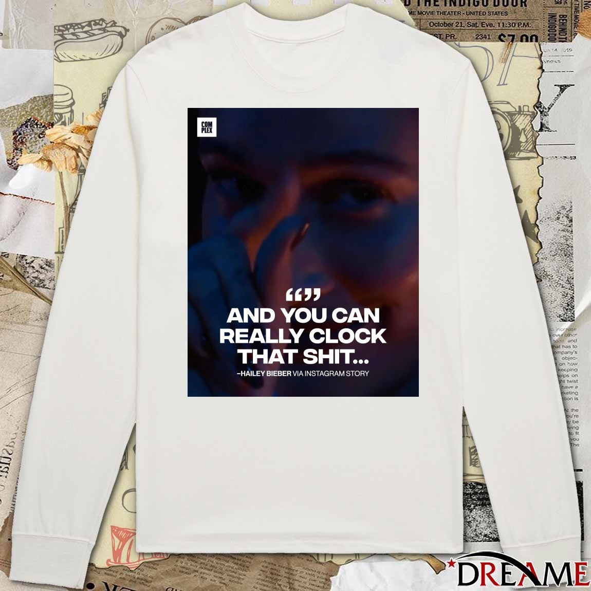 And You Can Really Clock That Shit Hailey Bieber 2026 Poster t-shirt