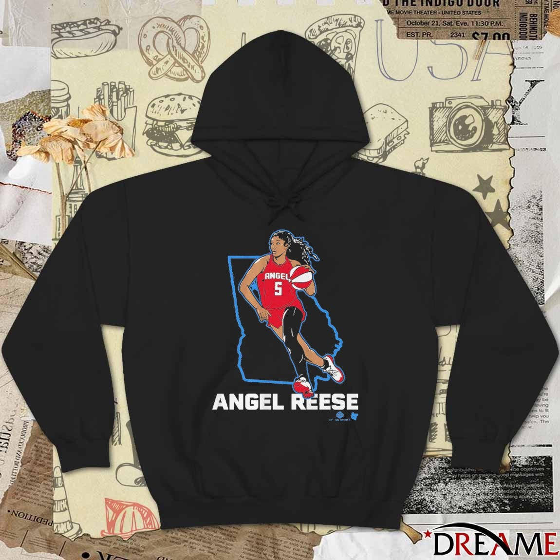 Angel Reese State Star Atlanta Dream Basketball 2026 t-shirt