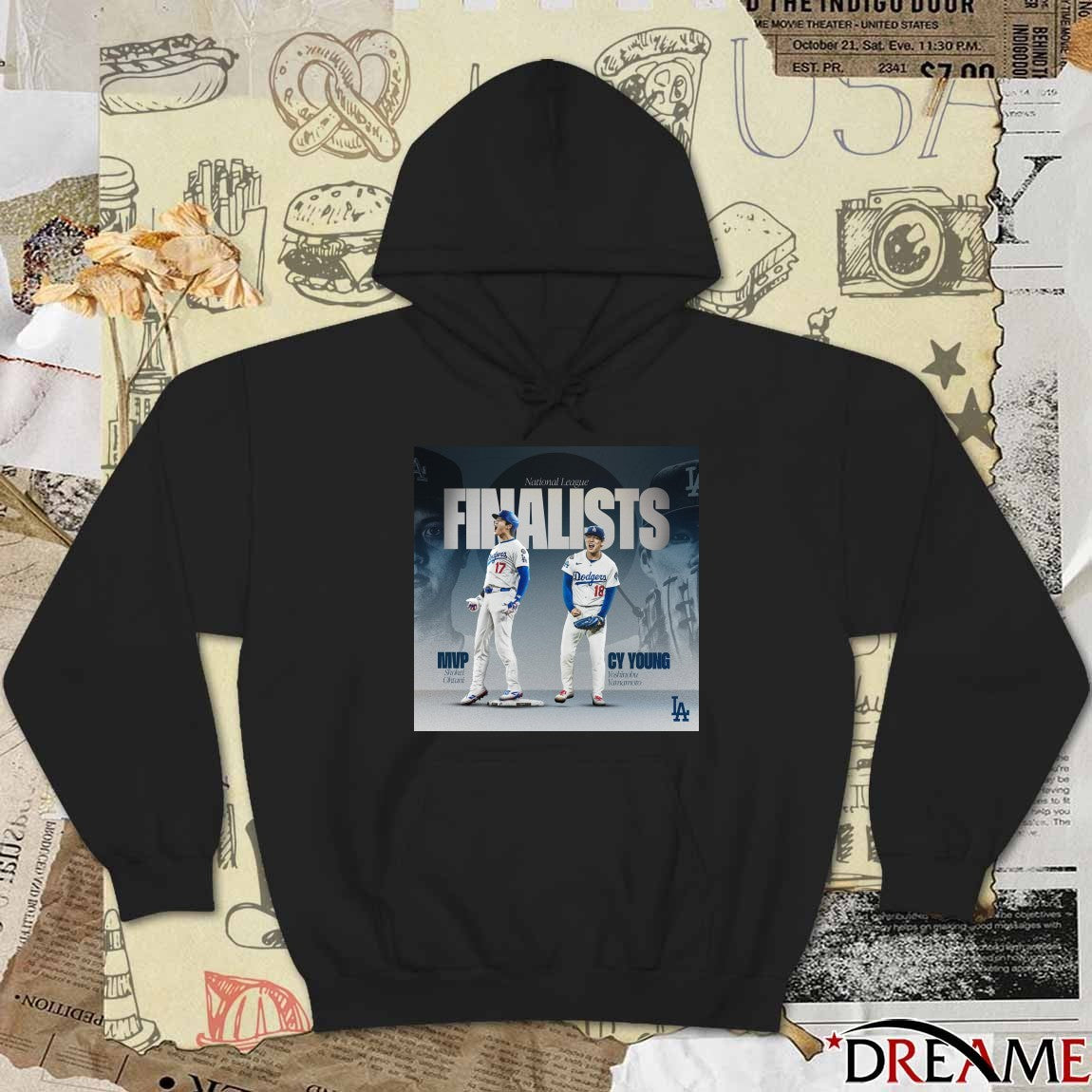 Angeles Dodgers National League awards Shohei Ohtani for MVP, Yoshinobu Yamamoto for Cy Young Poster t-shirt