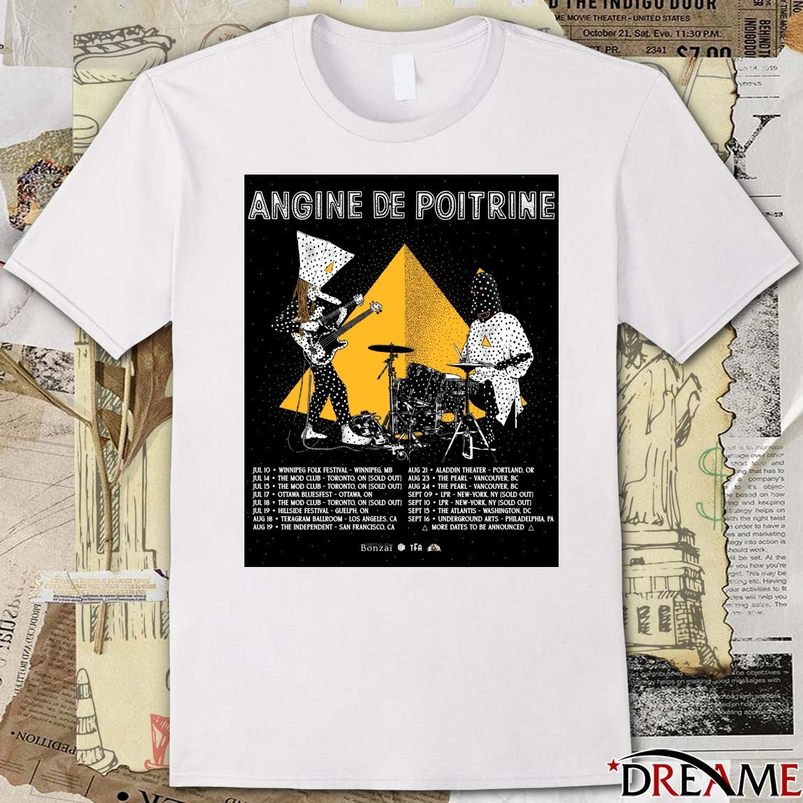 Angine De Poitrine Scheduled For The Summer And Fall Of 2026 Poster t-shirt