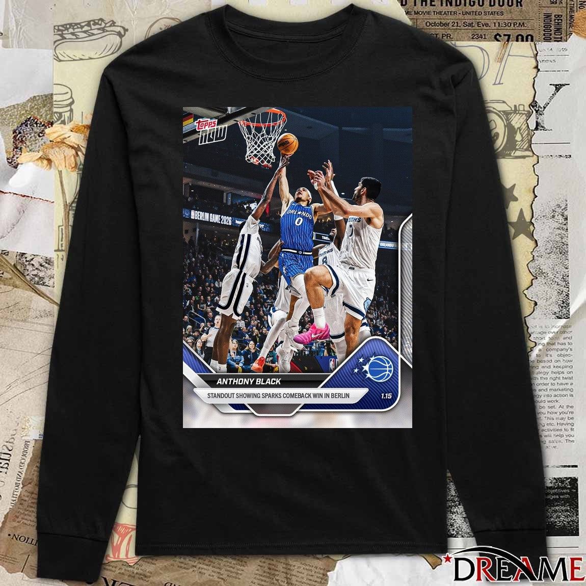 Anthony Black Standout Showing Sparks Comeback Win In Berlin 2026 Topps Now Poster t-shirt