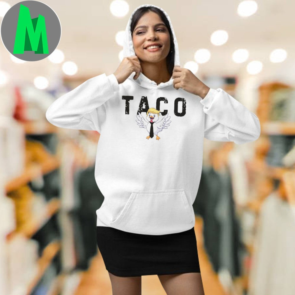 Anti-Trump Political Humor T-Shirt T.A.C.O. Chickens Out Graphic Tee