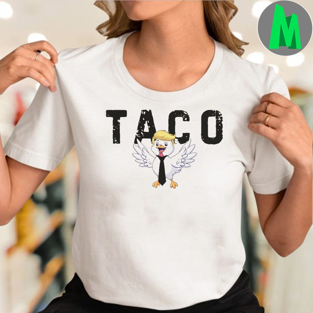 Anti-Trump Political Humor T-Shirt T.A.C.O. Chickens Out Graphic Tee