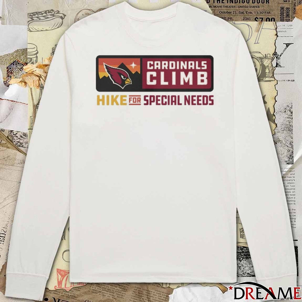 Arizona Cardinals Climb Hike For Special Needs 2025 t-shirt