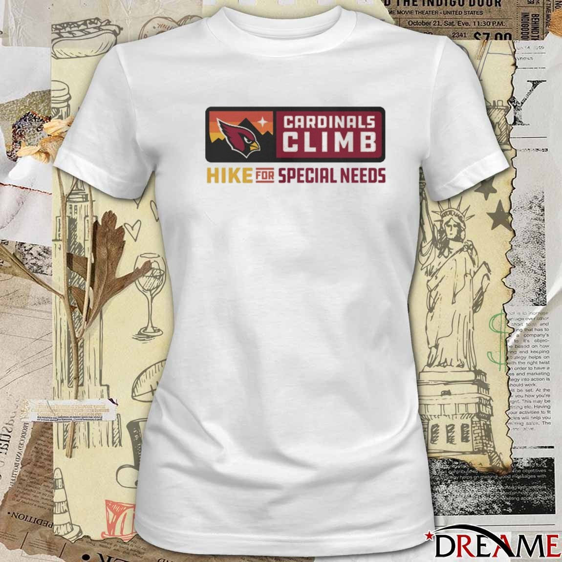Arizona Cardinals Climb Hike For Special Needs 2025 t-shirt