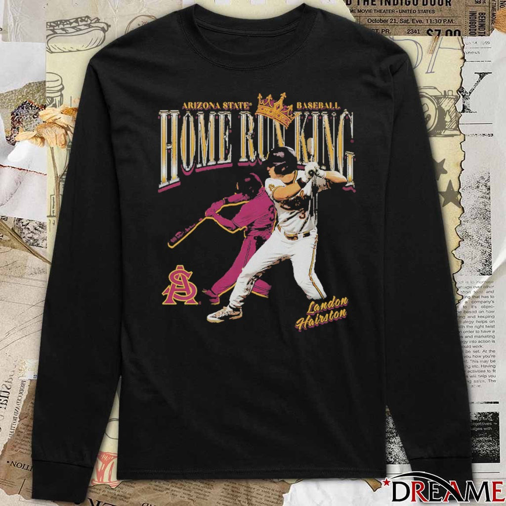 Arizona State Sun Devils Baseball Landon Hairston Home Run King t-shirt