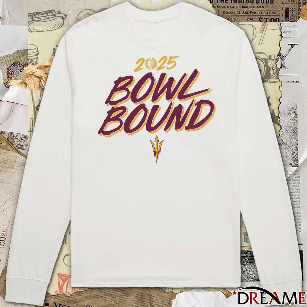 Arizona State Sun Devils Football NCAA 2025 Bowl Bound t-shirt