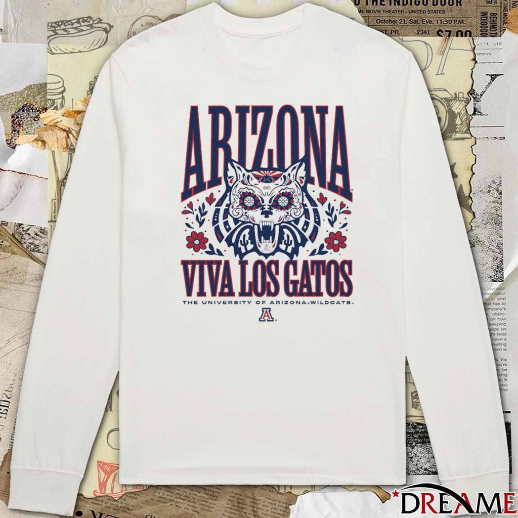 Arizona Viva Los Gatos The University Of Arizona Wildcats Cat t-shirt
