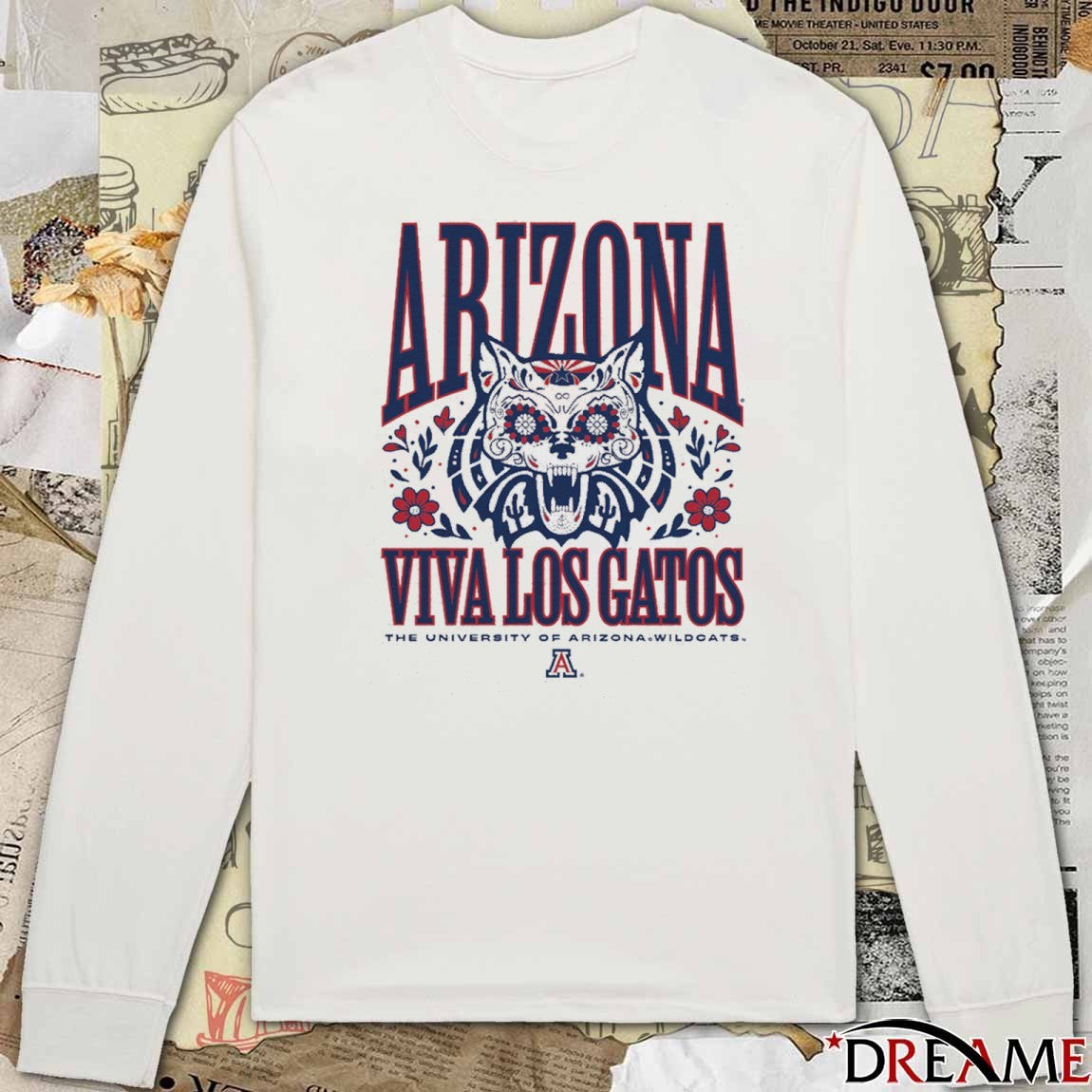 Arizona Viva Los Gatos The University Of Arizona Wildcats Cat t-shirt