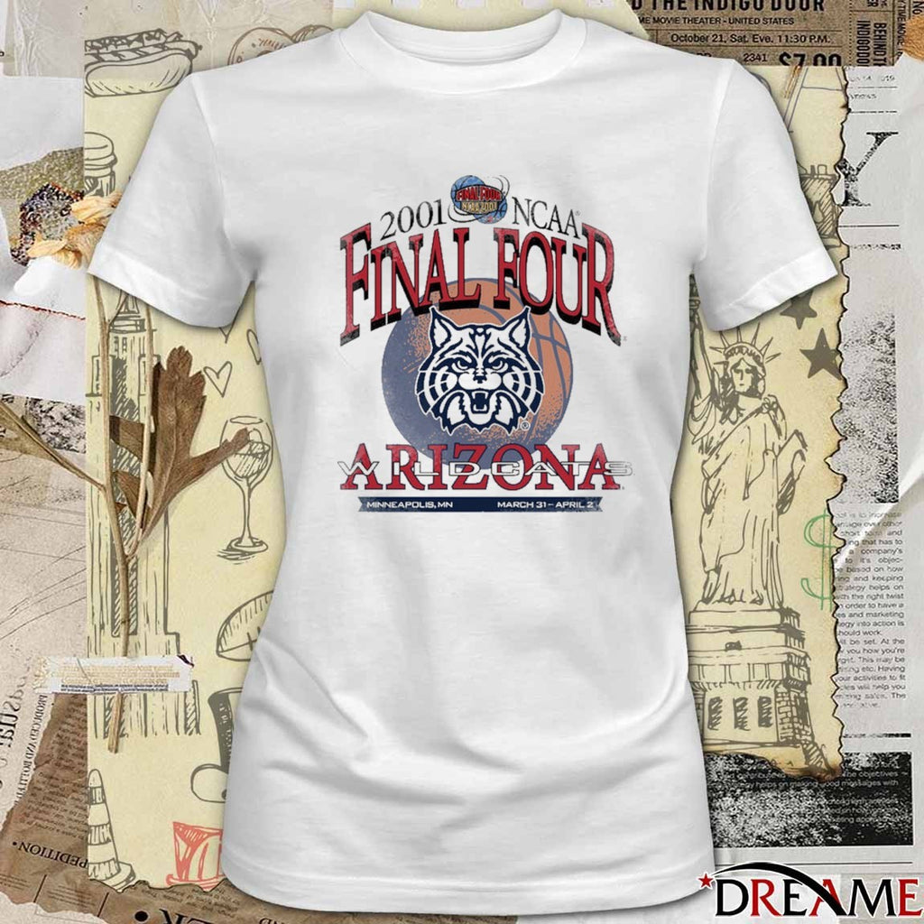 Arizona Wildcats 2001 NCAA Final Four Minneapolis MN March 31 – April 2 Heavy t-shirt