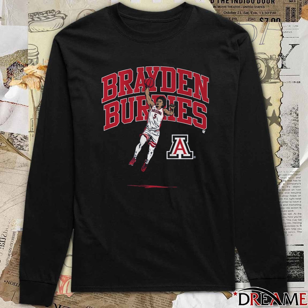 Arizona Wildcats Basketball Air Brayden Burries t-shirt