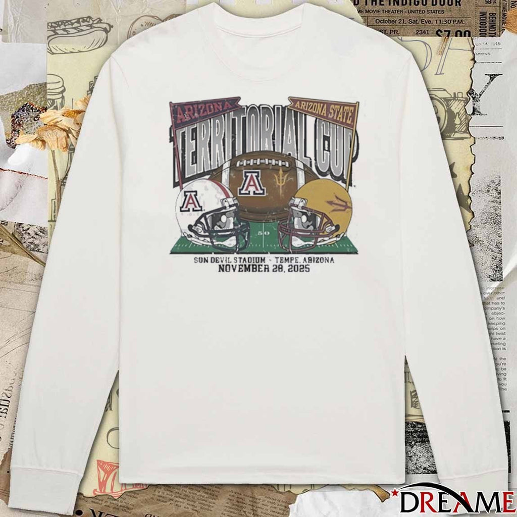 Arizona Wildcats Vs Arizona State Sun Devils Territorial Cup Sun Devil Stadium Tempe, Arizona November 28, 2025 t-shirt
