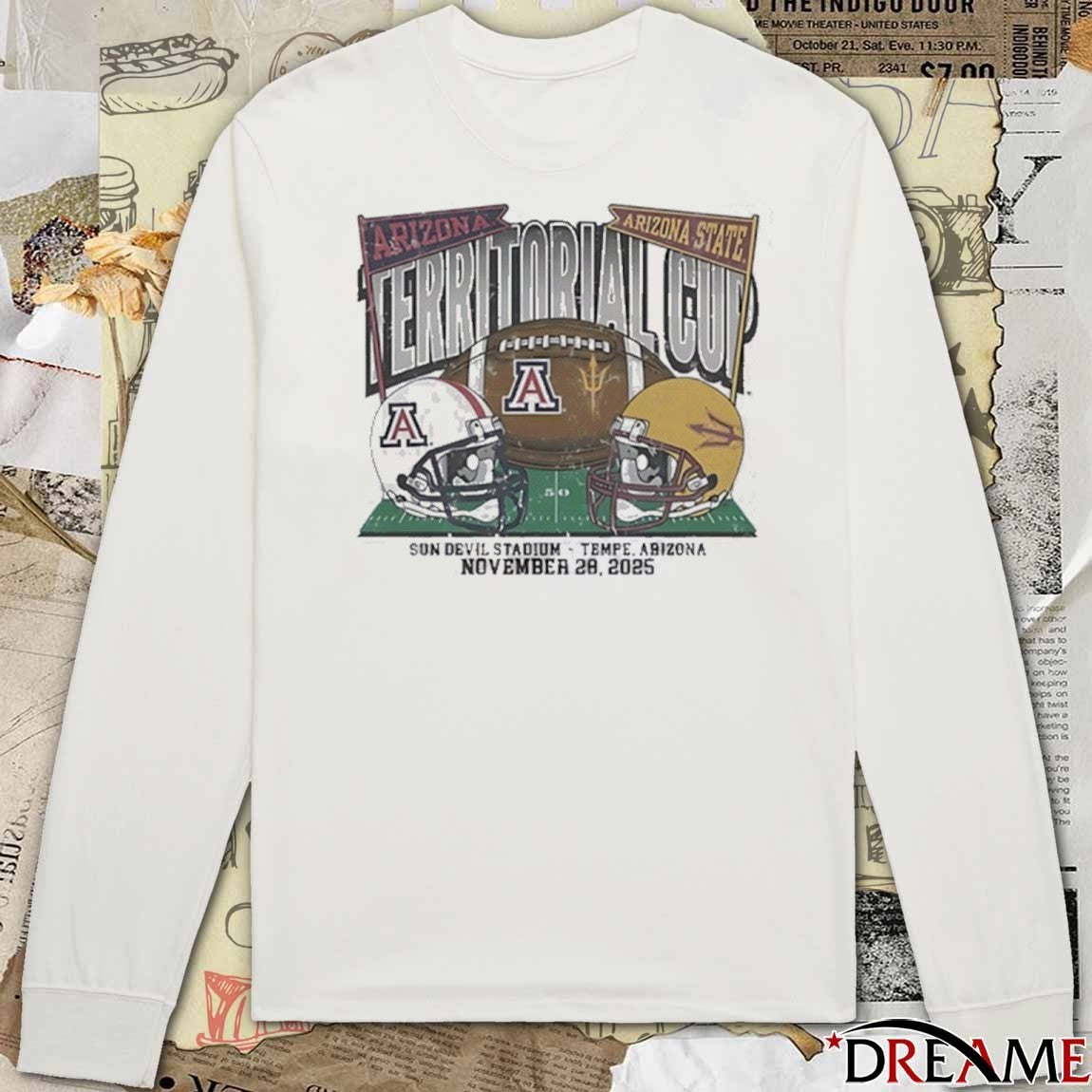 Arizona Wildcats Vs Arizona State Sun Devils Territorial Cup Sun Devil Stadium Tempe, Arizona November 28, 2025 t-shirt