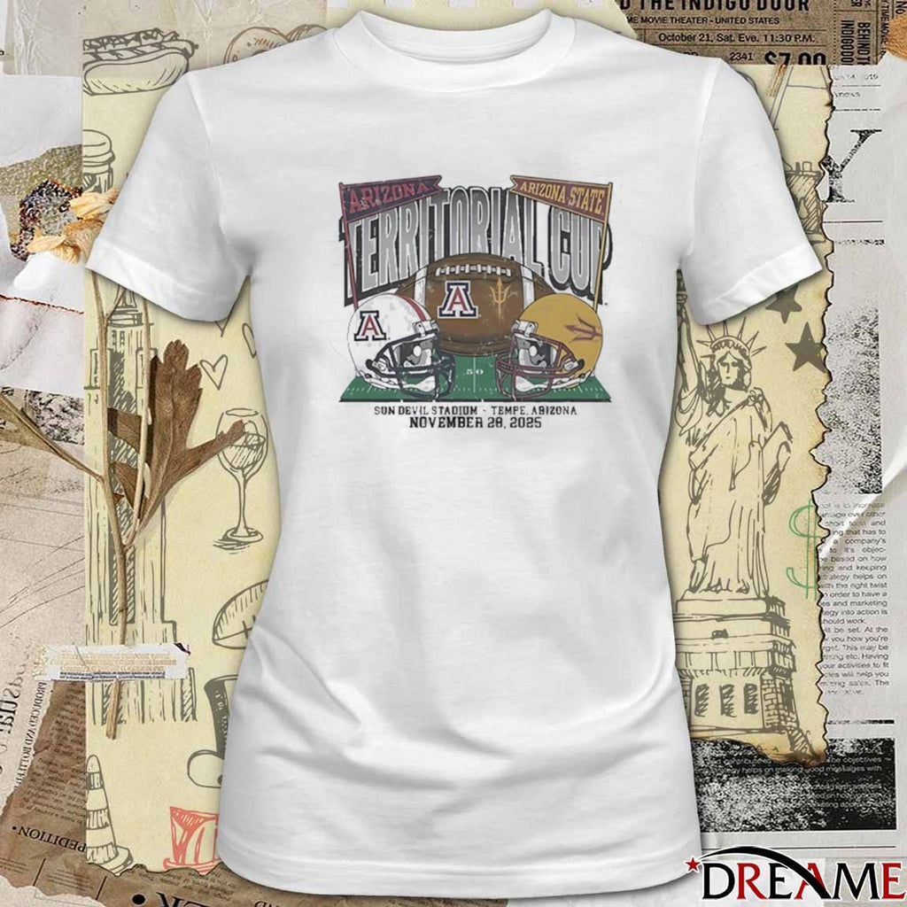 Arizona Wildcats Vs Arizona State Sun Devils Territorial Cup Sun Devil Stadium Tempe, Arizona November 28, 2025 t-shirt